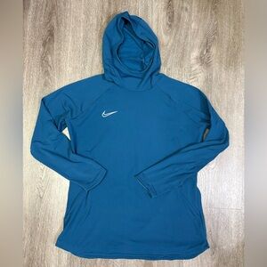 Nike Dri-Fit Academy BR Hoodie Pullover Valerian Blue Sporty Athleisure Size XL